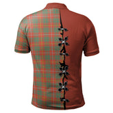 Clan Bruce Ancient Tartan Polo Shirt - Lion Rampant And Celtic Thistle Style TT19 Bruce Ancient Tartan Tartan Polo
